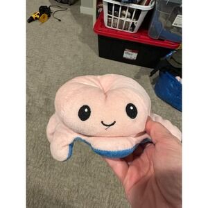 TeeTurtle Reversible Octopus Plushie Pink Blue Happy Grumpy Mood Stuffed Animal